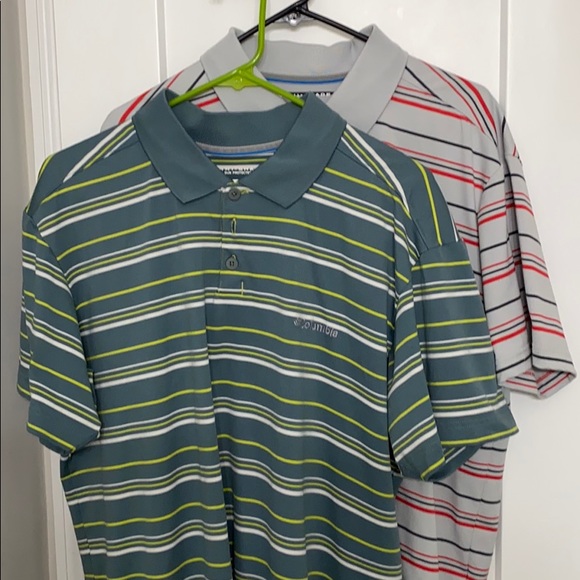 2 Columbia Omni shade polos large - Picture 1 of 6